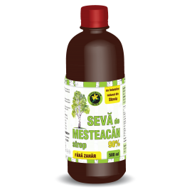 Sevă de Mesteacăn sirop cu îndulcitor natural Stevia rebaudiana (500 ml)